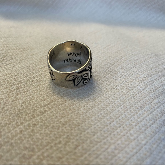 Sterling Silver Flower and Leaf ring - Picture 5 of 10